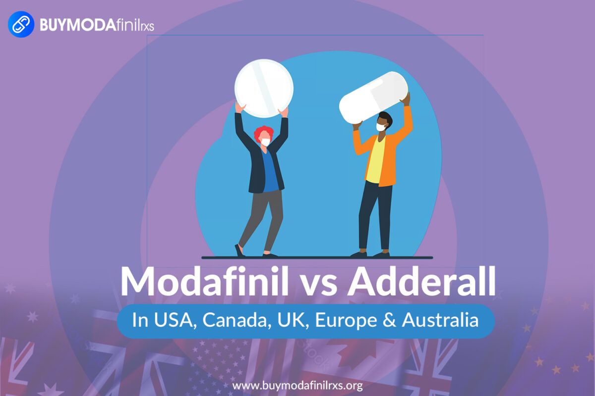 Modafinil vs Adderall in The USA, Canada, UK, Europe & Australia - Buymodafinilrxs.org