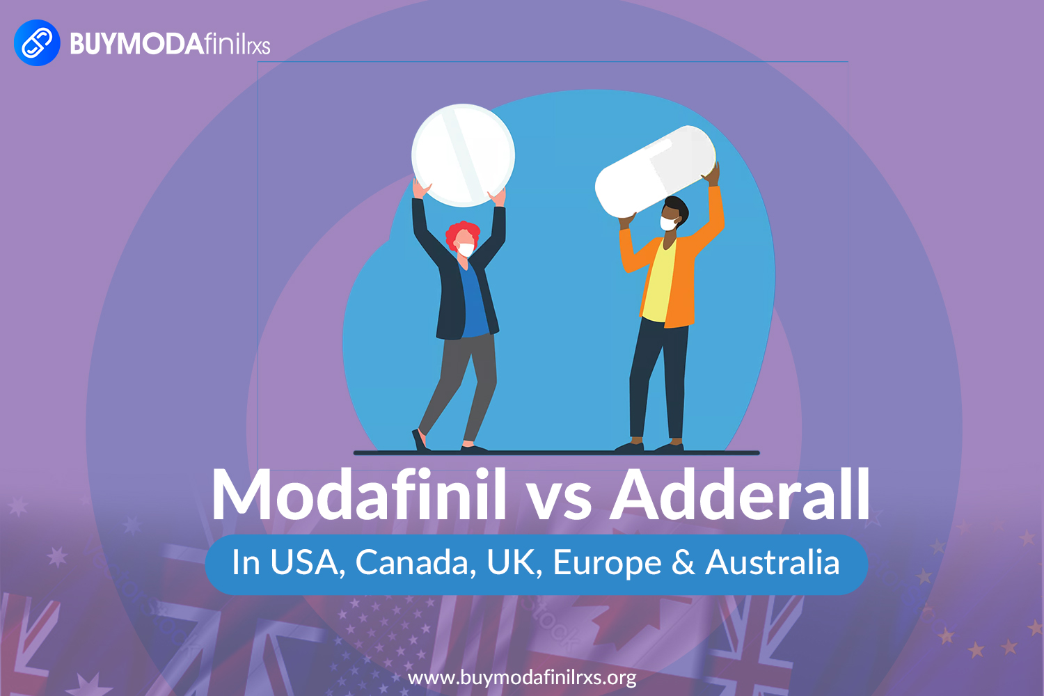 Modafinil vs Adderall in The USA, Canada, UK, Europe & Australia - Buymodafinilrxs.org